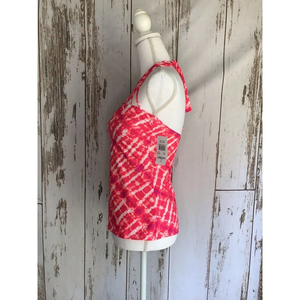 Island Escape Pink Multicolor Tankini Bandini Top Swimsuit NWT - Picture 4 of 5